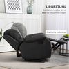HOMCOM Relaxsessel 135° neigbar, mit Fußstütze, belastbar bis 150 kg (Fernsehsessel, 1-St, Liegesessel), für Wohnzimmer, Schwarz Bild 3
