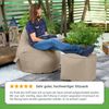 Green Bean® Sitzsack mit Rückenlehne, 230L Füllung waschbar, Polyester-PVC-Stoff taupe, 80 x 70 x 90 cm Bild 4