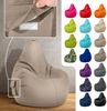 Green Bean® Sitzsack mit Rückenlehne, 230L Füllung waschbar, Polyester-PVC-Stoff taupe, 80 x 70 x 90 cm Bild 2