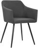 vidaXL Esszimmerstühle 2 Stk. Dunkelgrau Stoff [323094] Bild 2
