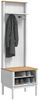vidaXL Flurschrank FLORO Weiß 50 x 40 x 158 cm Massivholz Kiefer 42011246 Bild 3