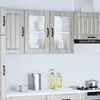 vidaXL Küchen-Hängeschrank mit Glastür Lucca Grau Sonoma Holzwerkstoff 853853 Bild 4