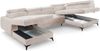 AX LIVING Beige Eckcouch mit Schlaffunktion Arkucio U 345 cm Ecksofa L Bild 5