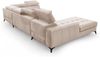 AX LIVING Beige Eckcouch mit Schlaffunktion Arkucio U 345 cm Ecksofa L Bild 4