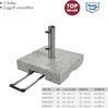 Doppler Active Trolley Granitsockel Rollsockel Granitsockel 30 kg 85897 Bild 4