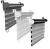 Doppelrollo Tag-Nacht Fensterrollo Klemmfix Zebrarollo mit Stopper, Furnify, ohne Bohren, Klemmfix, Kettenzug mit Stopper Bild 4