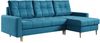 Ecksofa Wohnzimmer - L-form mit Schlaffunktion und Bettkasten - ASTRA - Hellblau Mikrofaser Bild 2