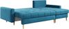 Ecksofa Wohnzimmer - L-form mit Schlaffunktion und Bettkasten - ASTRA - Hellblau Mikrofaser Bild 3