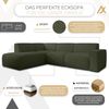 AX LIVING Couch Sofa L Form Didim L Grün – 292 cm, stilvoll & bequem L Bild 5