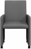 vidaXL Esszimmerstühle mit Rollen 2 pcs Dunkelgrau 57 x 66 x 94 cm 42017808 Bild 4