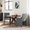 vidaXL Esszimmerstühle mit Rollen 2 pcs Dunkelgrau 57 x 66 x 94 cm 42017808 Bild 3
