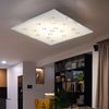 LED Deckenleuchte weiß, satiniert, Glassteine klar, L 29 cm Bild 3