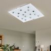 LED Deckenleuchte weiß, satiniert, Glassteine klar, L 29 cm Bild 5