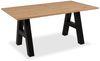 Finori Granada 80A Auszugstisch, Dekor Artisan Oak / schwarz | Auszugstisch für Esszimmer | Maß: B x H x T ca. 157-234 x 75 x 90 cm | Auszugstisch mit 2 Einlegeplatten á 38,5 cm Bild 3
