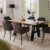 Finori Granada 80A Auszugstisch, Dekor Artisan Oak / schwarz | Auszugstisch für Esszimmer | Maß: B x H x T ca. 157-234 x 75 x 90 cm | Auszugstisch mit 2 Einlegeplatten á 38,5 cm Bild 5
