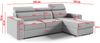 Ecksofa in L-Form NELA, L-förmige Eckcouch mit Schlaffunktion, ausziehbares Sofa, 1 Bettzeugbehälter, verstellbare Kopfstützen, (Kronos 19), 96 x 170 cm Bild 5