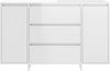 vidaXL Sideboard 3 Schubladen Hochglanz-Weiß 120x41x75cm Holzwerkstoff 809617 Bild 5