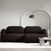 Selsey Tvoya Ecksofa mit Schlaffunktion, Ottomane rechts, braunes Chenille Bild 2