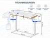 FLEXISPOT Schreibtisch Kinderschreibtisch Höhenverstellbar (16mm Abgerundete Tischecken, LED-Display & 3 Speichertaste), MIT 2xHaken& 1xBecherhalter, Kindersicherung Bild 3