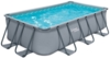Summer Waves Elite Frame Pool | Aufstellpool rechteckig | Grau | 400x200x100 cm