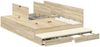 vidaXL Aufbewahrungsbettgestell Sonoma-Eiche 150 cm Holzwerkstoff 3335647 Bild 3