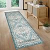 GarveeMore Teppich Waschbarer Vintage Orientteppich Designteppich Läufer Teppich, Rechteckig, Niedriger Flor, Antirutsch, für Flur, Wohnzimmer, Küche Bild 2