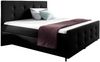 99rooms Primo Boxspringbett 120x200 cm Strukturstoff INARI Schwarz Bild 4