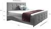 99rooms Primo Boxspringbett 120x200 cm Strukturstoff INARI Schwarz Bild 3