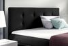 99rooms Primo Boxspringbett 120x200 cm Strukturstoff INARI Schwarz Bild 2
