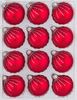 Navidacio Weihnachtsbaumkugel 12 tlg. Glas-Weihnachtskugeln Set in Classic Rot Silber Regen Bild 2
