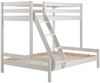 Vipack 'Martin' Etagenbett, weiß, 90x200/140x200 cm, Kiefer massiv, inkl. Lattenroste Bild 2