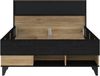 Jugendbett LYA 120 x 200 cm Bett in Mauvella / Cabezone Eiche, Forte Bild 3