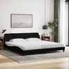 vidaXL Bett mit Matratze "Dover" Schwarz 200x200 cm Stoff 3208466 Bild 3