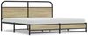 vidaXL Metallbett ohne Matratze Sonoma-Eiche 200x200 cm 3318692 Bild 2