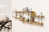 Hängeregal >Belfast< in Wildeiche, MDF, Stahl - 191x79x25,5cm (BxHxT) Bild 2