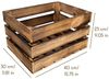 Creative Deco Holzkiste Kiste Holz Deko Holzkiste, Obstkiste Weinkisten Apfelkiste, Geflammt Braun, 40x30x23 cm Bild 3