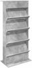 vidaXL Magazinregal Beton Grau 70 x 41 x 156 cm Holzwerkstoff 899522 Bild 2