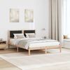 vidaXL Bettrahmen Schwarz 150 x 200 cm Massives Kiefernholz 878111 Bild 4