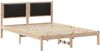 vidaXL Bettrahmen Schwarz 150 x 200 cm Massives Kiefernholz 878111 Bild 2