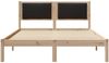 vidaXL Bettrahmen Schwarz 150 x 200 cm Massives Kiefernholz 878111 Bild 5