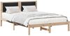vidaXL Bettrahmen Schwarz 150 x 200 cm Massives Kiefernholz 878111 Bild 3