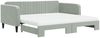 vidaXL Tagesbett Ausziehbar mit Matratzen Hellgrau 100x200 cm Samt 3197094 Bild 2