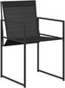 vidaXL Garten Essgruppe 5 pcs Schwarz Textilene und Stahl 3448902 Bild 4