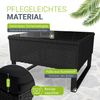 Juskys Outdoor Polyrattan Lounge Santorini inkl. Abdeckung - Gartenlounge mit Beistelltisch & Auflagenbox - Gartenmöbel Set Rattan Sitzecke wetterfest - Schwarz Bild 3