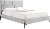 Vente-unique - NOULAVO Bett Stoff Grau - B 214 cm x H 116 cm x L 165 cm Bild 2