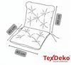 TexDeko Sitzauflage Ecolen Niedriglehner 40 x 40 x 40cm - gesteppte Gartenstuhl-Auflage, (1× Gartenstuhl-Auflage (80 × 40cm), UV-Beständig, Wasserabweisend mit Anti-Rutsch Boden Bild 2