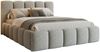 Deine Möbel 24 Polsterbett VIVIAN Bett Komplettbett Bouclé mit Bettkasten und Lattenrost (Set, 3-tlg, Bubble Bett in Beige / Creme / Grau / Hellgrau / Dunkelgrau / Weiß), 140x200 160x200 180x200 200x200 cm Bild 5