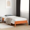 vidaXL Massivholzbett ohne Matratze Wachsbraun 100x200 Kiefernholz 842709 Bild 3