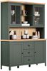 Trendteam 'Stanton' Sideboard mit Aufsatz, Tannengrün Dekor/ Evoke Eiche Nachbildung, B/H/T: 146 / 198 / 45 cm Bild 4