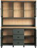 Trendteam 'Stanton' Sideboard mit Aufsatz, Tannengrün Dekor/ Evoke Eiche Nachbildung, B/H/T: 146 / 198 / 45 cm Bild 3